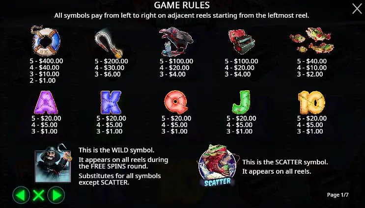 Big Bass Halloween paytable