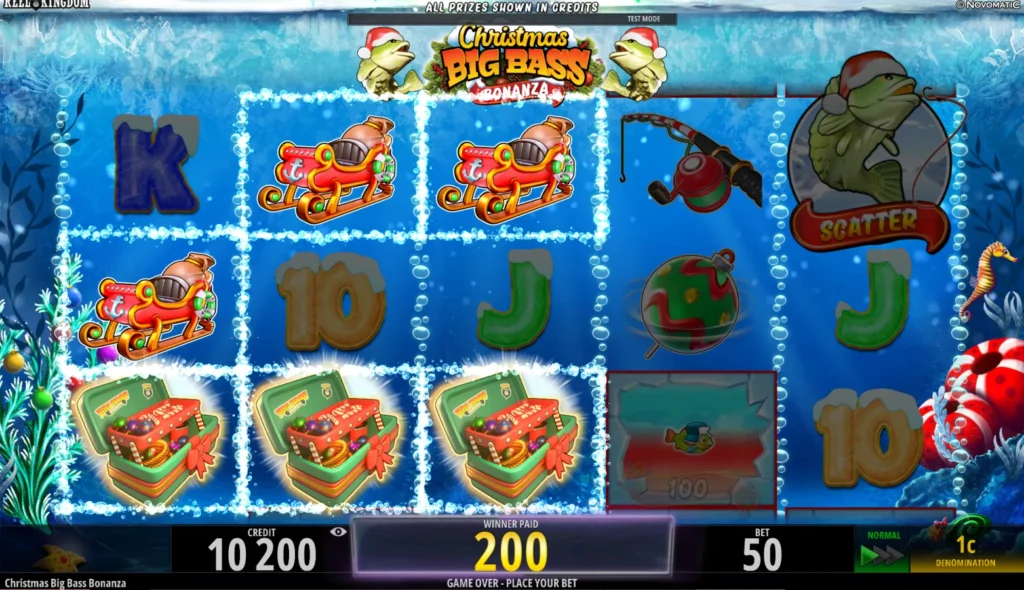 Christmas Big Bass Bonanza gameplay