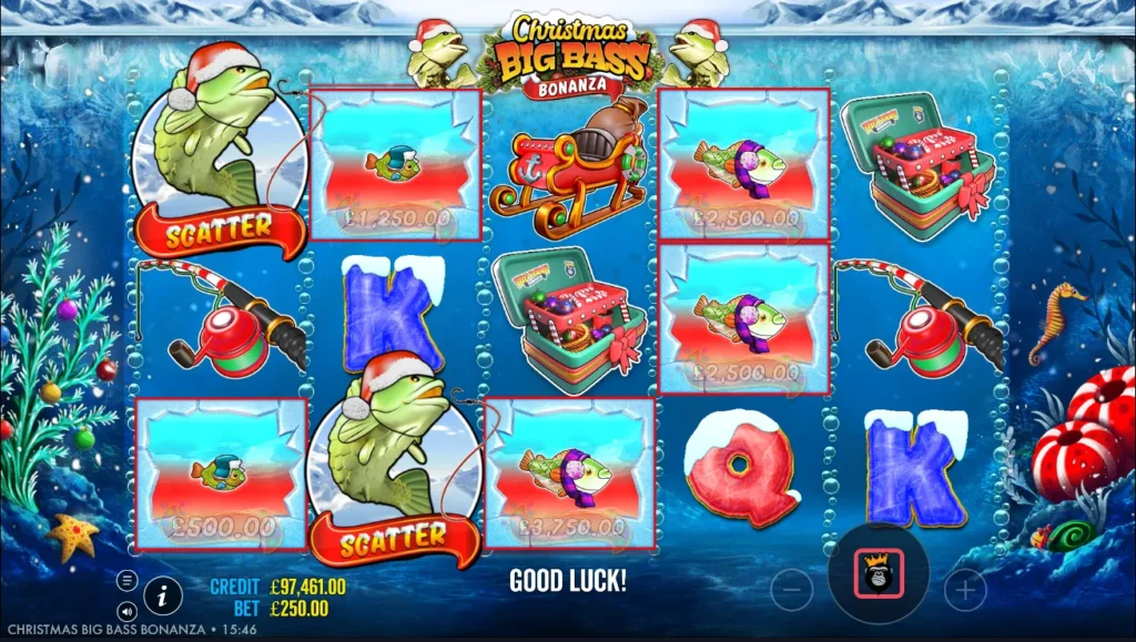 Christmas Big Bass Bonanza gameplay